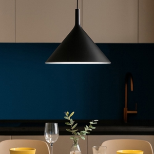 Gea luce lampadario da cucina nero cono barbie