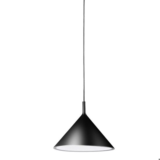 Gea luce lampadario da cucina nero cono barbie