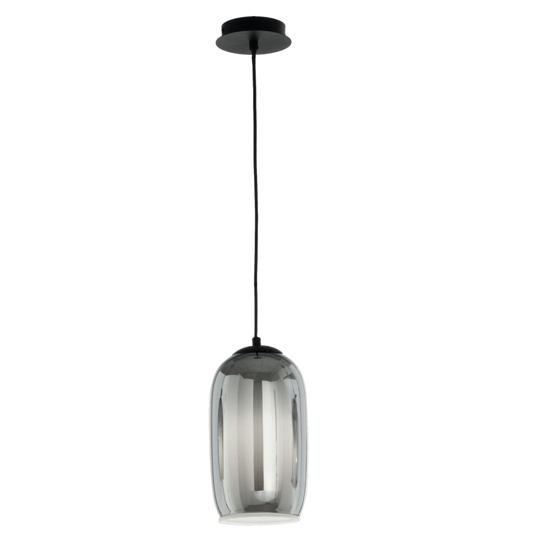 Ondaluce so bonnie fume base nero lampada pendente da comodino