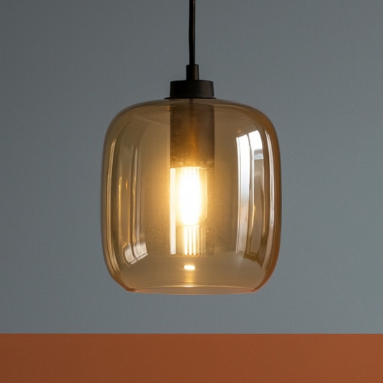 Ondaluce so verve 3 lampada a sospensione vetro ambra Ondaluce so verve 3 lampada a sospensione vetro ambra