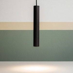 Ideal lux tube sp d4 lampada a sospensione per isola cucina nera led 3000k