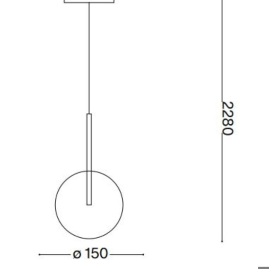 Equinoxe sp1 d15 cromo ideal lux lampada per comodino camera da letto