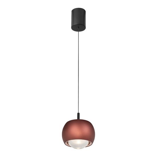 Lampada a sospensione led caffe sfera moderna per isola