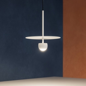 Lampada a sospensione design moderna bianca led 3000k
