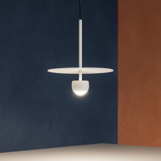 Lampada a sospensione design moderna bianca led 3000k Lampada a sospensione design moderna bianca led 3000k