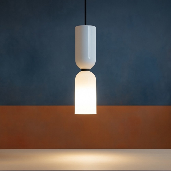 Maytoni memory lampada a sospensione bianca minimal per camera da letto