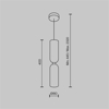 Maytoni memory lampadario a sospensione bianca minimal per bagno