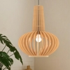 Maytoni roots lampada a sospensione in legno rustico per cucina