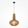 Maytoni roots lampada a sospensione in legno rustico per cucina