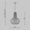 Maytoni roots lampada a sospensione in legno rustico per cucina