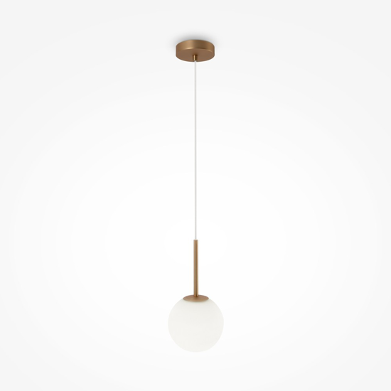 Maytoni basic form lampada a sospensione per camera da letto sfera in vetro