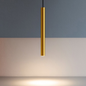 Gea luce thalassia lampada a sospensione led 7w 3000k cilindrica moderna