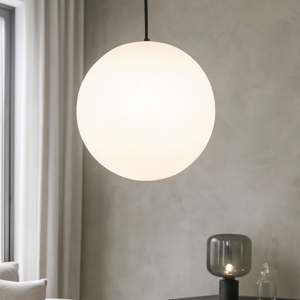 Sole sp1 d50 ideal lux lampadario da cucina boccia sfera bianca