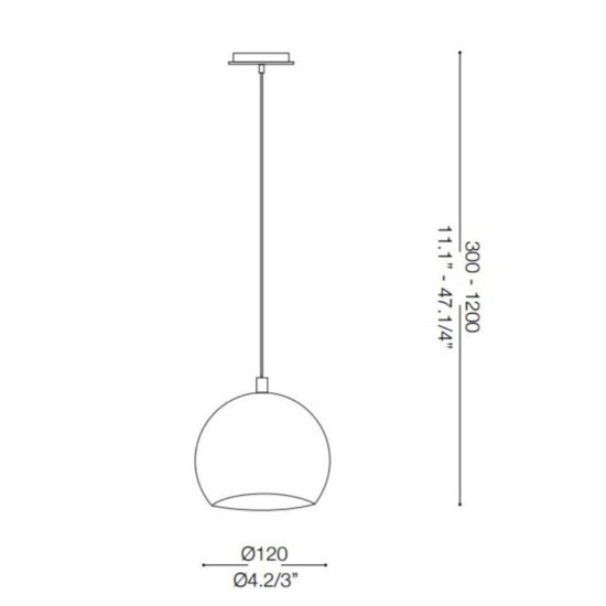 Lampada sospensione per isola bancone sfera bianca ideal lux mr jack sp1 small