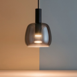 Coco-1 sp ideal lux lampad a sospensione per bancone vetro fume' led 3000k