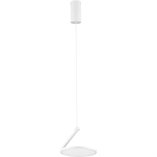Lampada bianca a sospensione disco orientabile led 3000k Lampada bianca a sospensione disco orientabile led 3000k