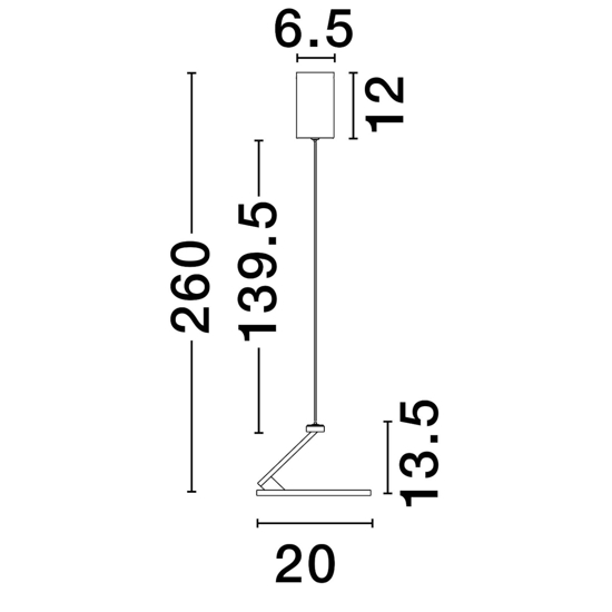 Lampada bianca a sospensione disco orientabile led 3000k Lampada bianca a sospensione disco orientabile led 3000k