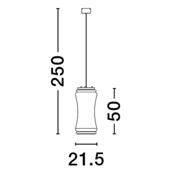 Lampada a sospensione design di vetro con sensore di movimento