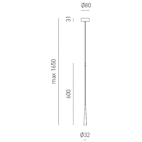 Dafne sg oro gea luce lampada a sospensione led 7w 3000k