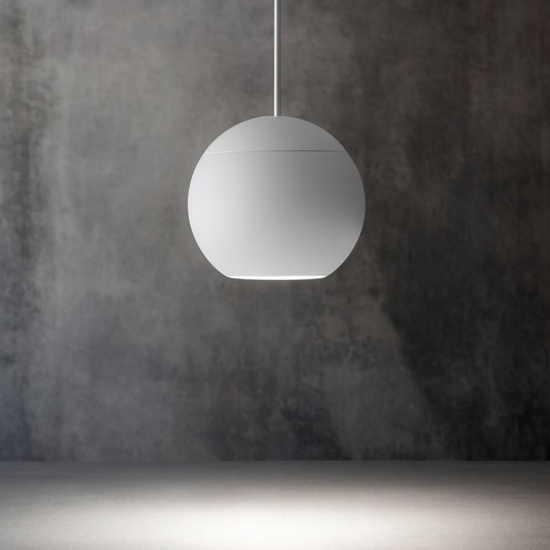 Guya gea luce lampada a sospensione sfera bianca led 3000k Guya gea luce lampada a sospensione sfera bianca led 3000k