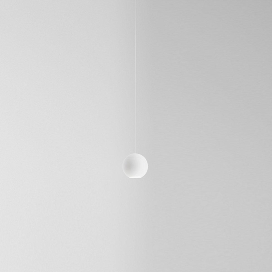 Guya gea luce lampada a sospensione sfera bianca led 3000k Guya gea luce lampada a sospensione sfera bianca led 3000k