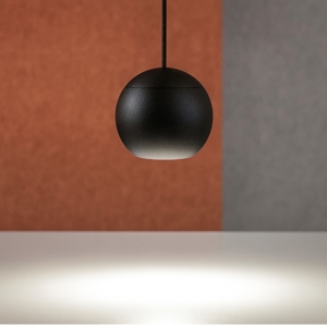 Lampada a sospensione sfera nera led 3000k guya gea luce