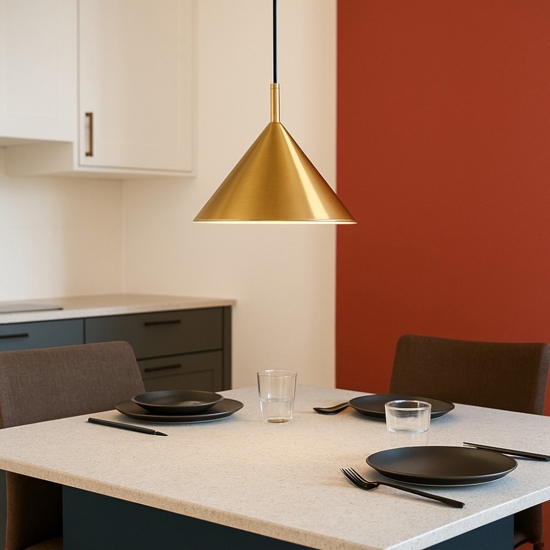 Gea luce barbie lampadario pre cucina sospensione colore oro