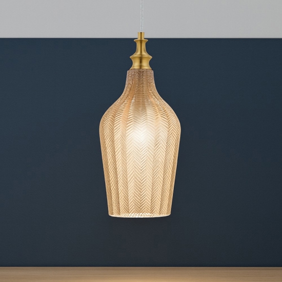 Gea luce cleofe lampada a sospensione vetro decorato Gea luce cleofe lampada a sospensione vetro decorato