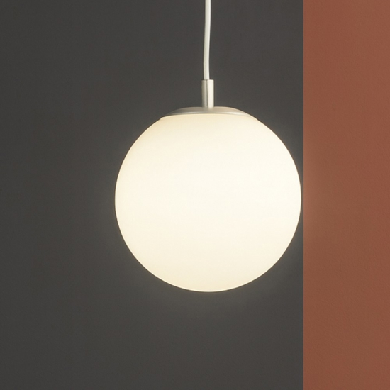 Mapa sp1 d20 ideal lux lampada a sospensione sfera vetro bianco 20cm