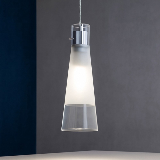 Kuky sp1 ideal lux lampada a sospensione per isola cucina vetro cono Kuky sp1 ideal lux lampada a sospensione per isola cucina vetro cono