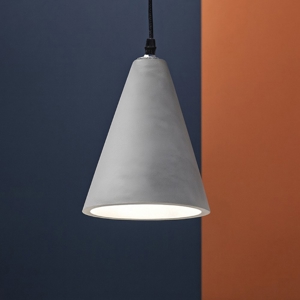 Oil2 sp1 ideal lux lampada a sospensione cono cemento industriale