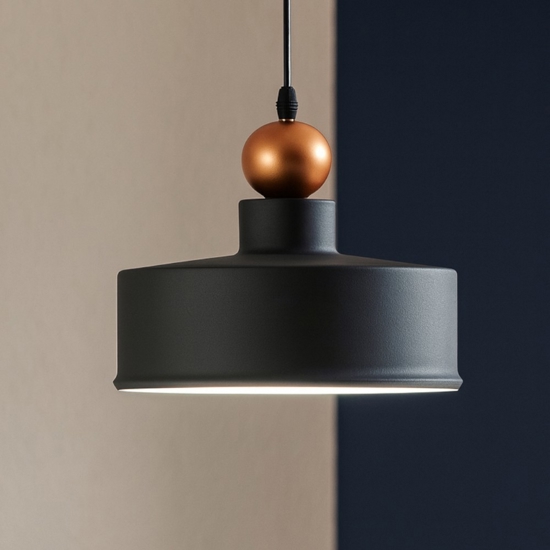 Ideal lux lampada triade-2 sp1 a sospensione antracite per tavolo soggiorno