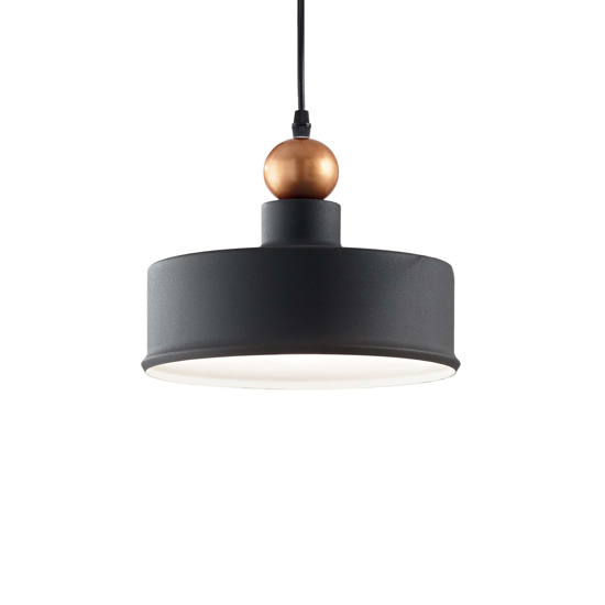Ideal lux lampada triade-2 sp1 a sospensione antracite per tavolo soggiorno