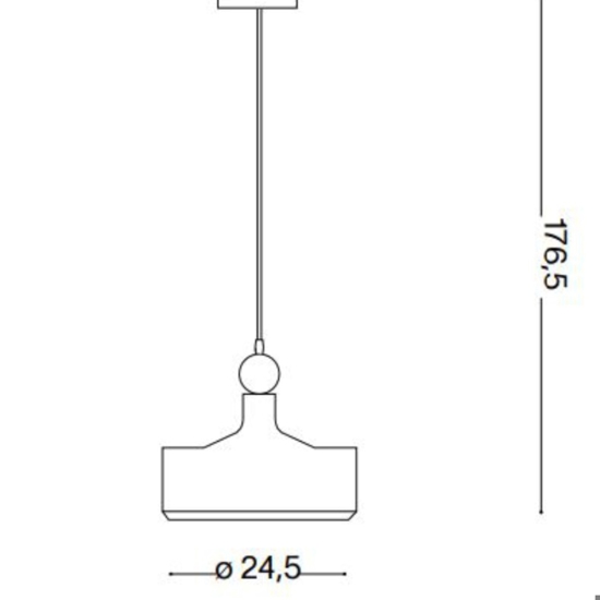 Ideal lux lampada triade-2 sp1 a sospensione antracite per tavolo soggiorno