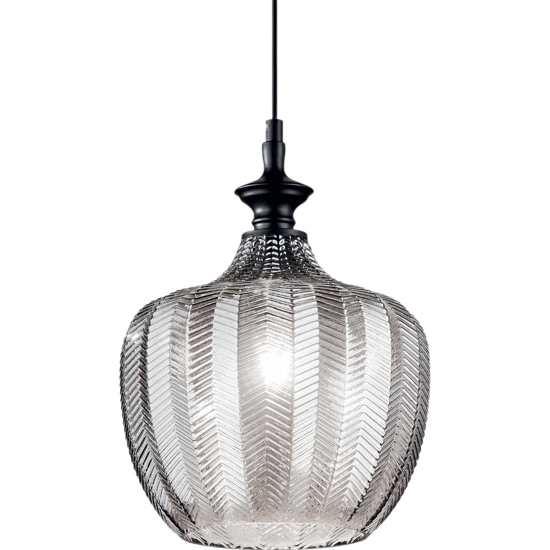 Ideal lux lord sp1 lampada a sospensione vetro fume
