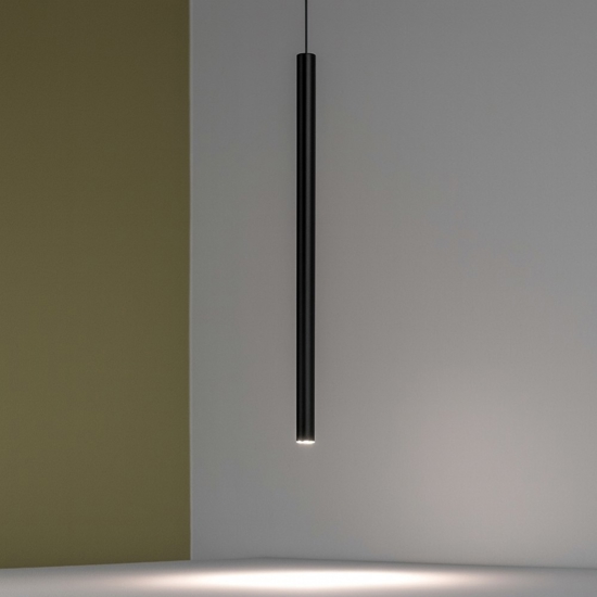 Lampada ultrathin sp led 3000k d040 round dali-push nero ideal lux