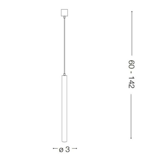 Lampada ultrathin sp led 3000k d040 round dali-push nero ideal lux