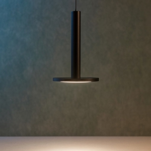 Lampada led a sospensione nera disco