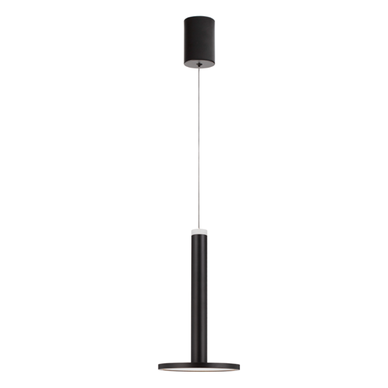 Lampada led a sospensione nera disco