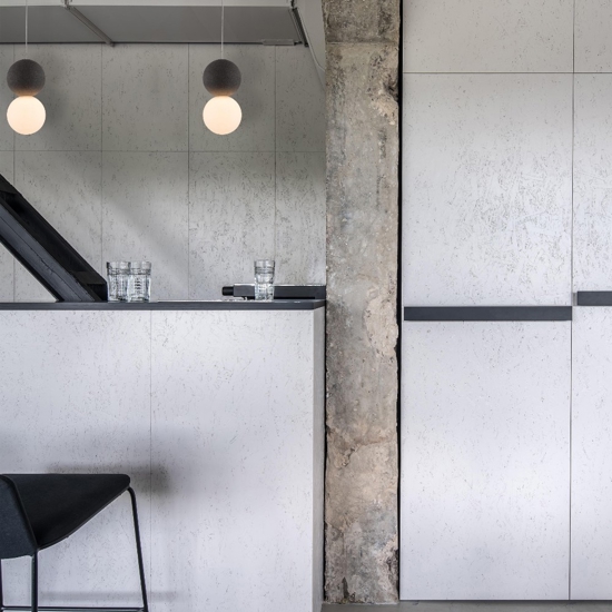 Lampada da comodino per camera da letto sfera di cemento antracite Lampada da comodino per camera da letto sfera di cemento antracite