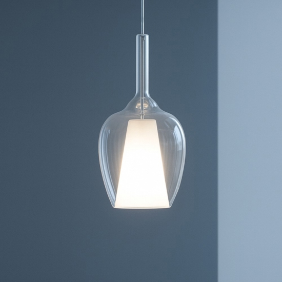 Gea luce ofelia lampada a sospensione vetro trasparente Gea luce ofelia lampada a sospensione vetro trasparente