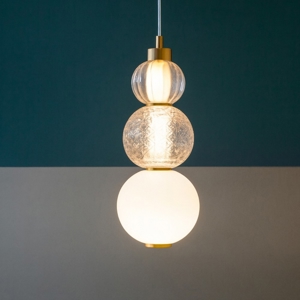 Visualizza i dettagli per Maytoni collar lampada a sospensione led 16w 3000k vetro decorato Maytoni collar lampada a sospensione led 16w 3000k vetro decorato