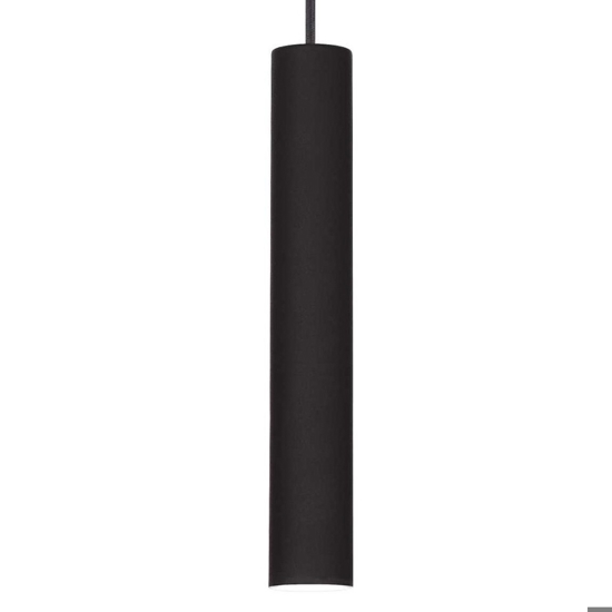 Tube sp d6 lampada a sospensione led 3000k nera ideal lux cavo regolabile Tube sp d6 lampada a sospensione led 3000k nera ideal lux cavo regolabile