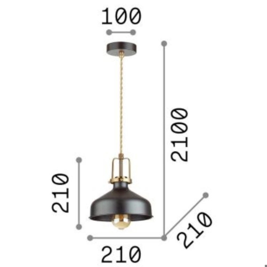 Eris-1 sp1 ideal lux lampada a sospensione per isola cucina bianca