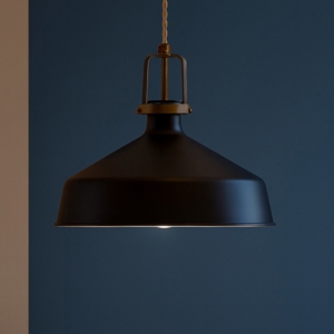 Ideal lux eris-1 sp1 lampada a sospensione vintage nera ccavo estendibile