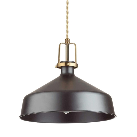 Ideal lux eris-1 sp1 lampada a sospensione vintage nera