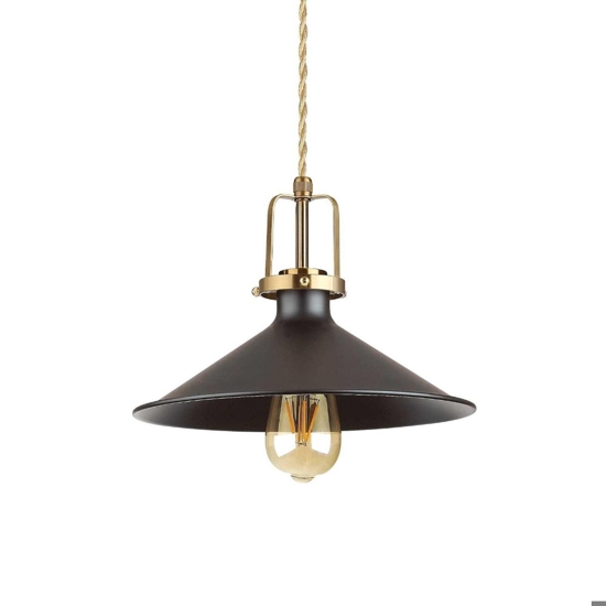 Eris-3 sp1 ideal lux lampadario da cucina nero rustico