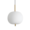 Ideal lux umile-1 sp1 lampada a sospensione vetro bianco led 3000k