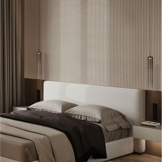 Lampada a sospensione led design moderna vetro caffe per comodino