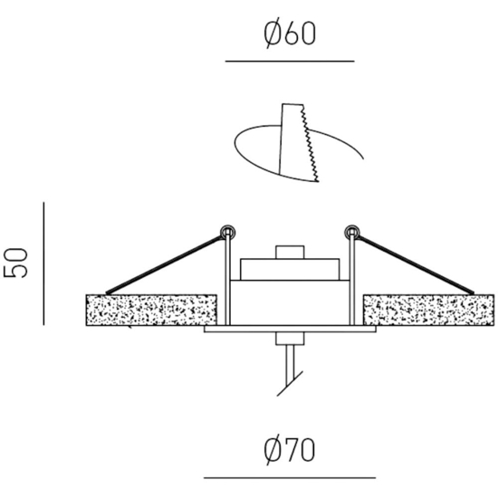 Dafne spi bianca gea luce lampada a sospensione da incasso led 7w 3000k Dafne spi bianca gea luce lampada a sospensione da incasso led 7w 3000k